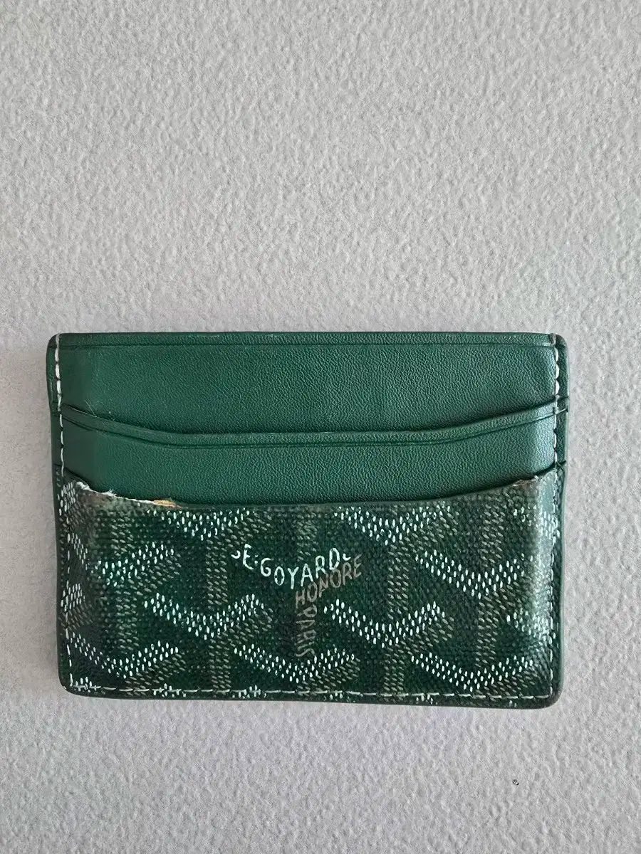 Maison Goyard カードウォレット グリーン
