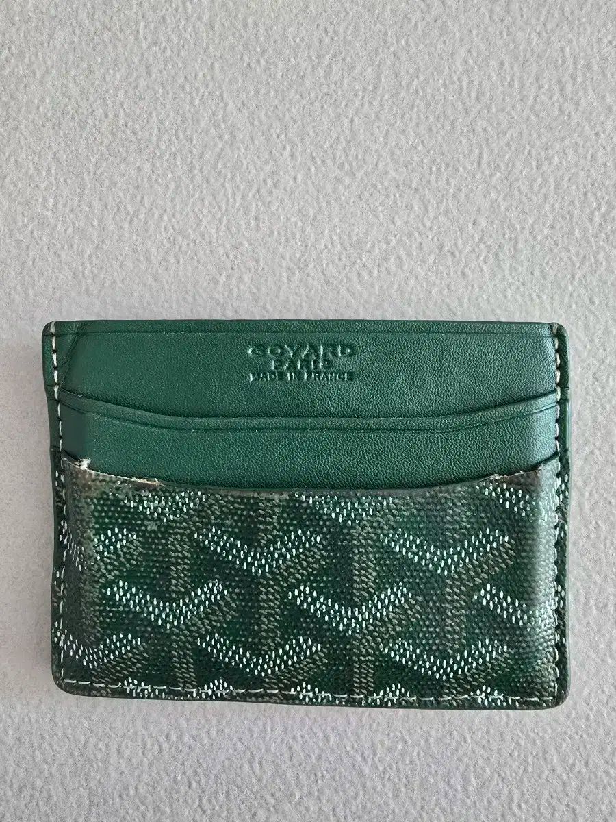 Maison Goyard カードウォレット グリーン