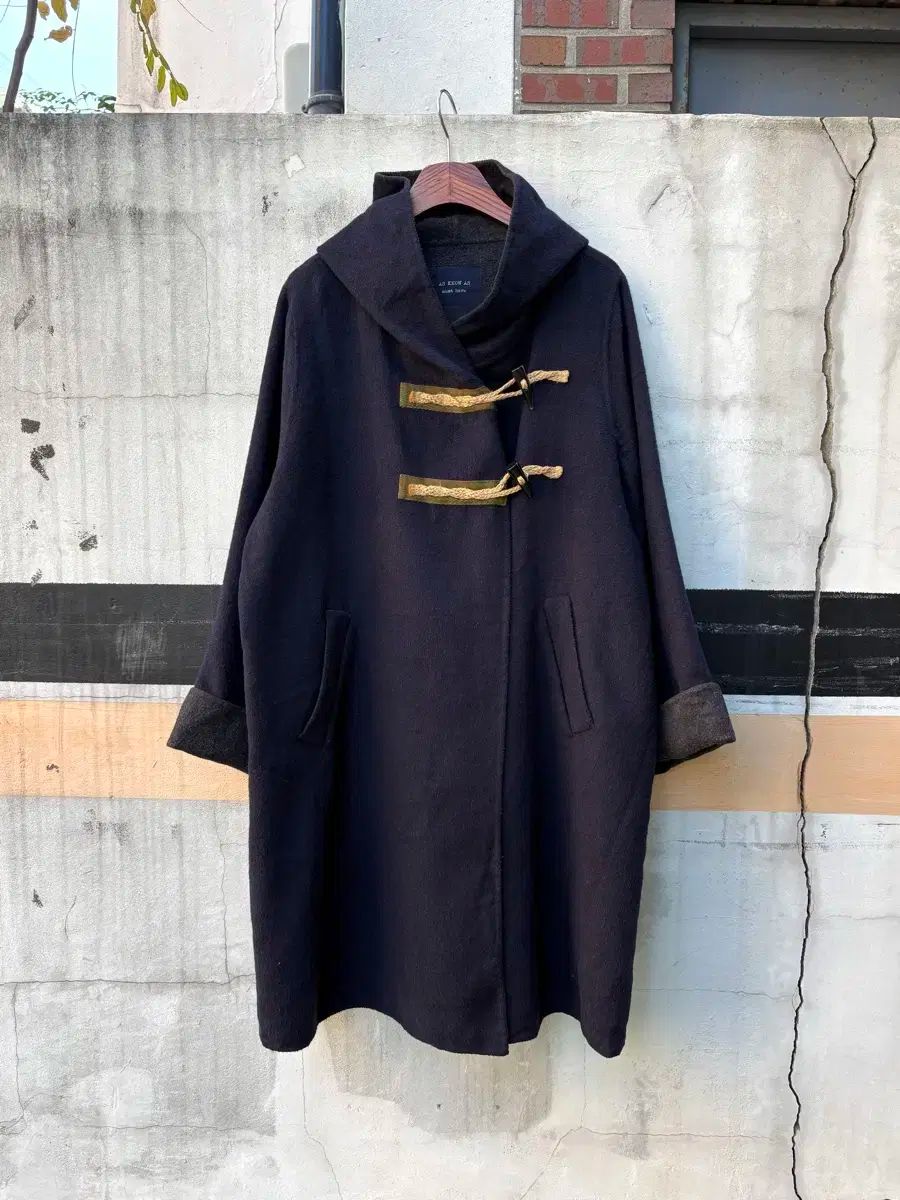 as know as オーバーサイズ ダッフル コート トグルボタン