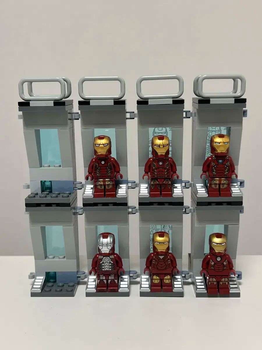 LEGO MARVEL アベンジャーズ 旧モデル アイアンマン 7個 アーマールーム バルク