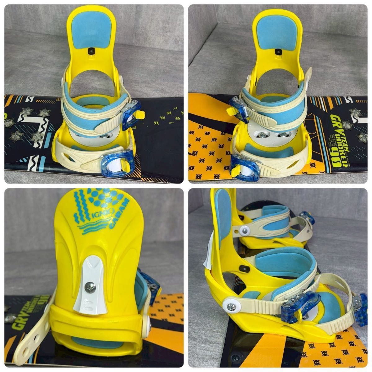 IGNIO イグニオ GRV TEAM 90cm スノーボード ジュニア 3点セット