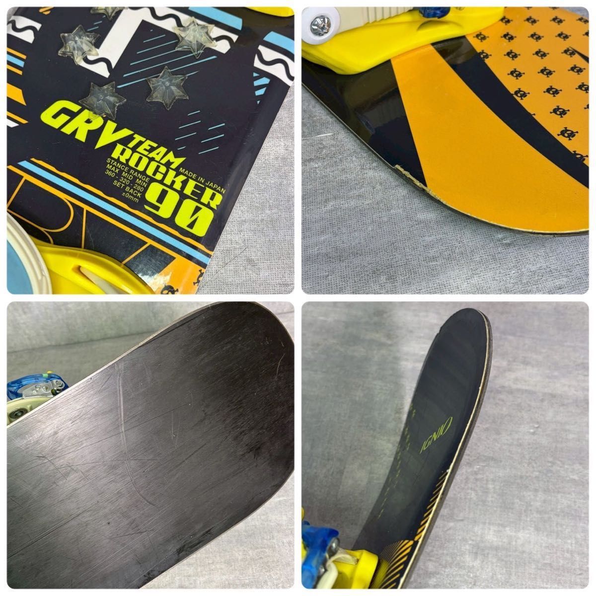 IGNIO イグニオ GRV TEAM 90cm スノーボード ジュニア 3点セット