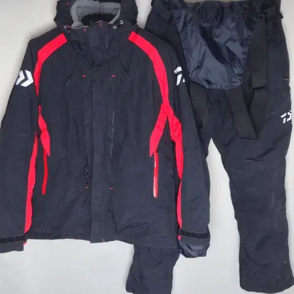 DAIWA ミセ구멍 メンズXL 冬用釣り服갯바위ジャケットズボンセットアップ 달순ヴィンテージ145