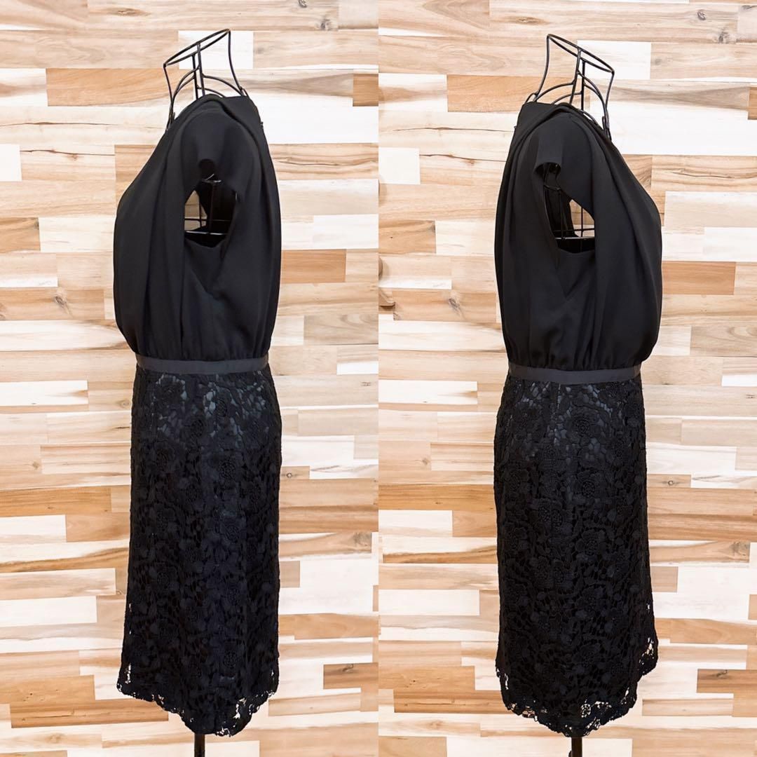 アナイ】フラワー エンブロイダリー レース ドッキング ドレス