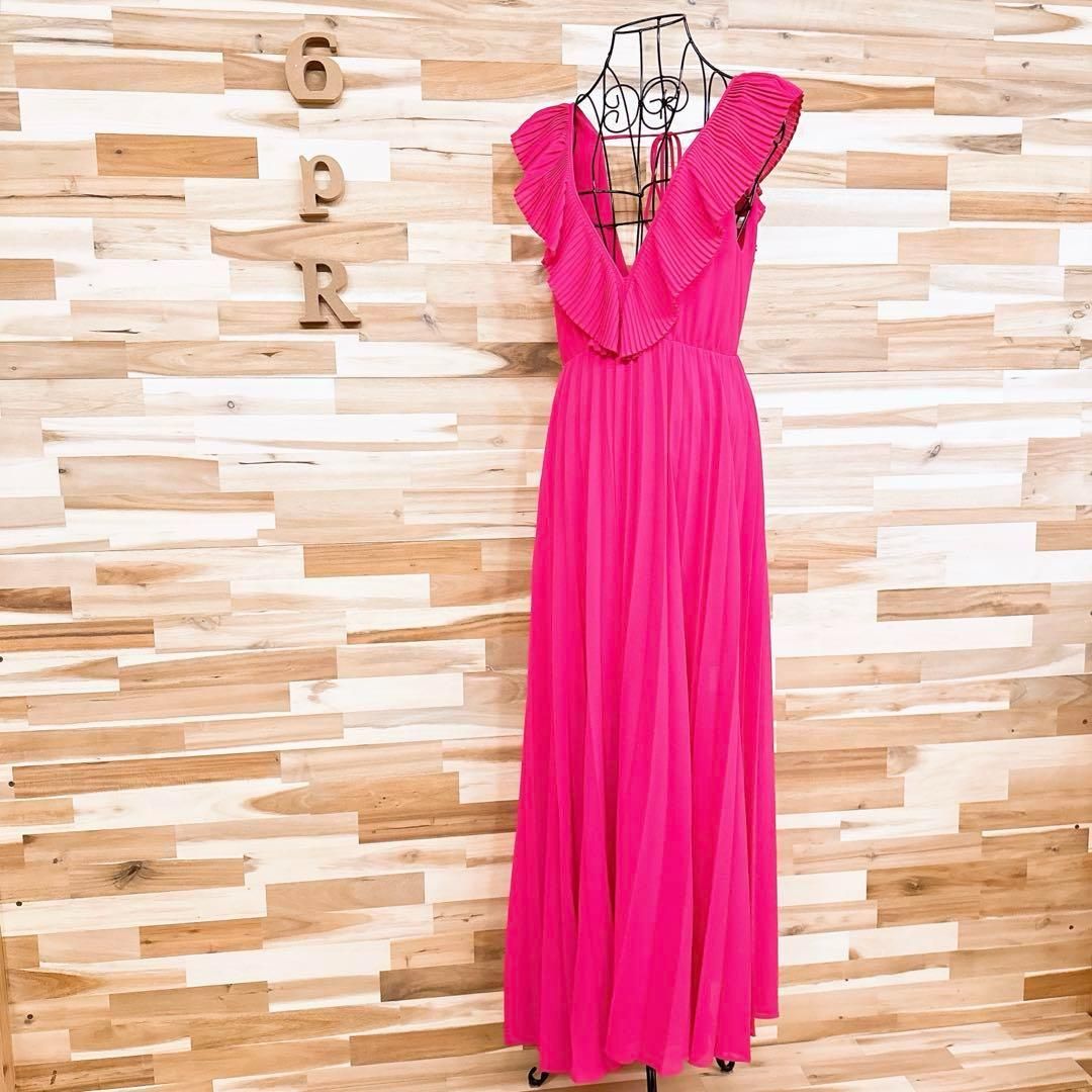 Vネック フリル