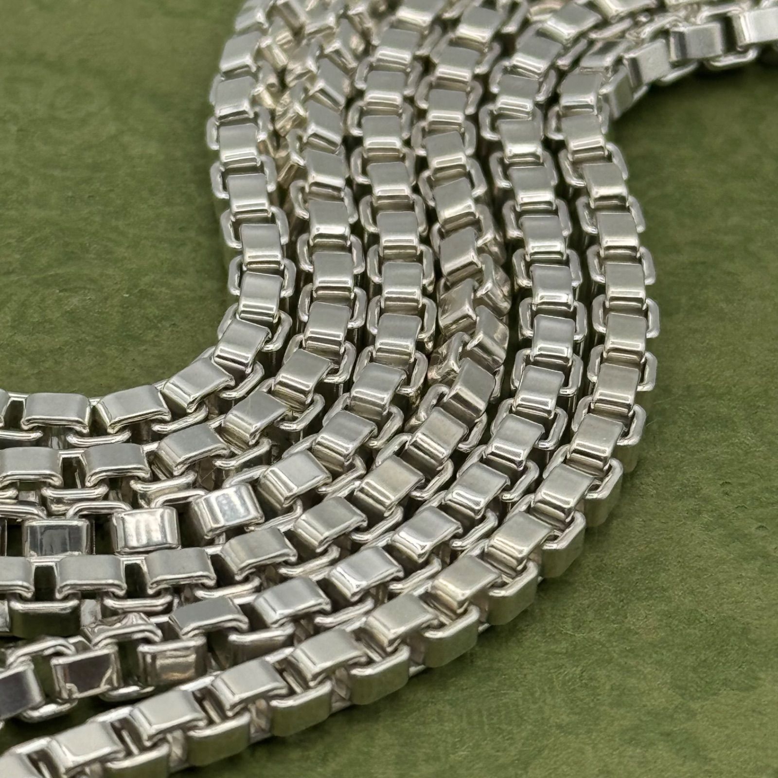 ティファニー ベネチアンチェーン 二重 ダブル 92cm ネックレス 115043