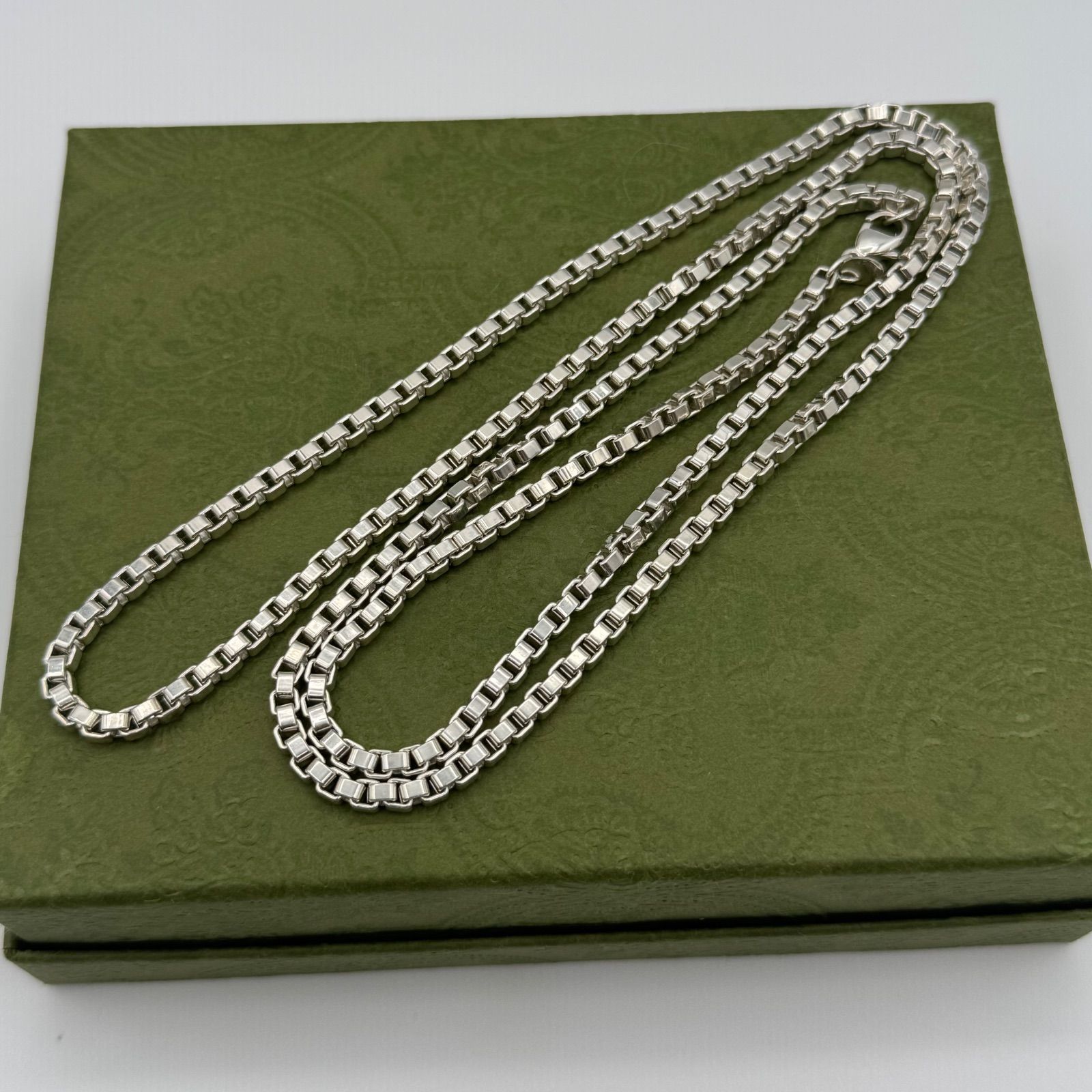 ティファニー ベネチアンチェーン 二重 ダブル 92cm ネックレス 115043