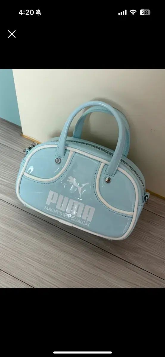 プーマ 1976 マイクロ グリップバッグ スカイブルー