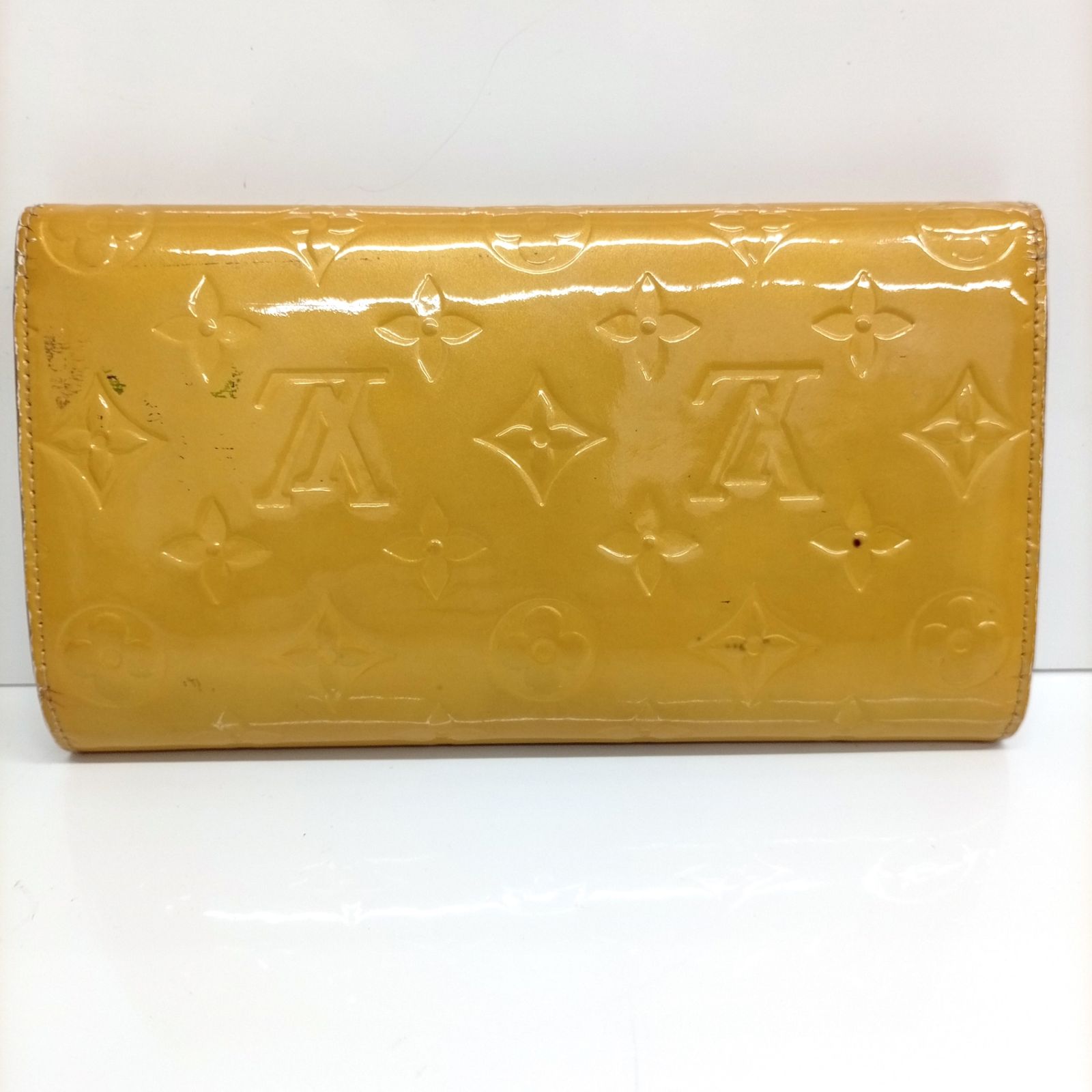 LOUIS VUITTON ルイヴィトン ヴェルニ M 91163 ポルトトレゾール インターナショナル 三つ折り財布 TH 0078 ホック緩め JA-25368