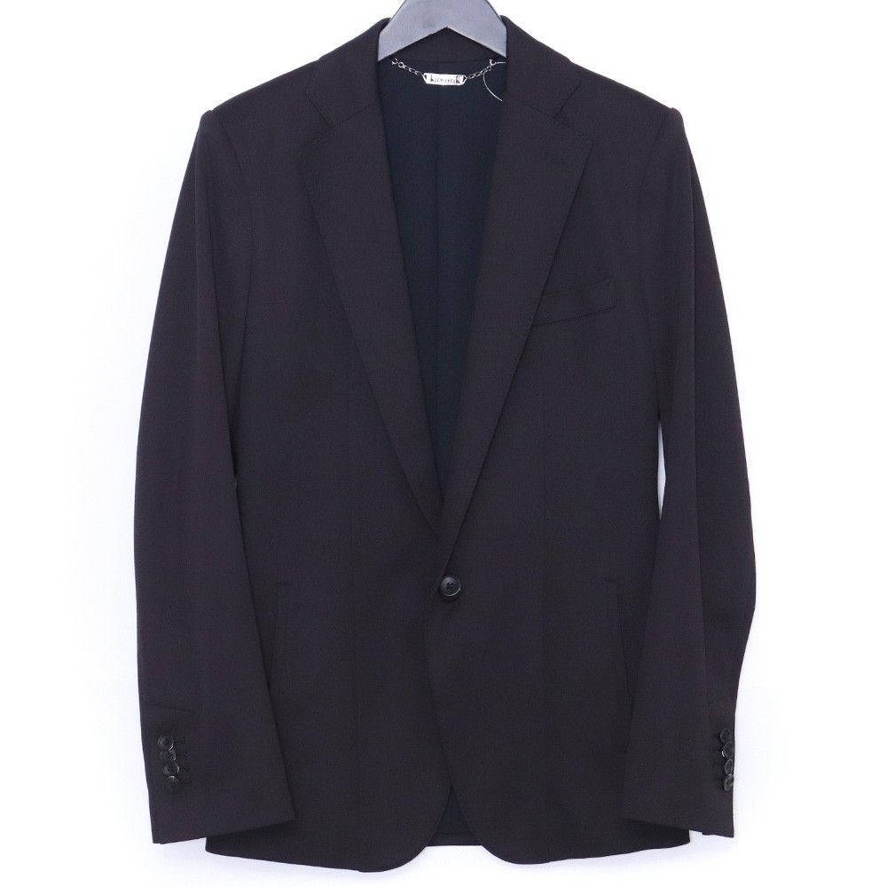 KIRYUYRIK BL-ストレッチサージテーラードジャケット Mサイズ ブラック