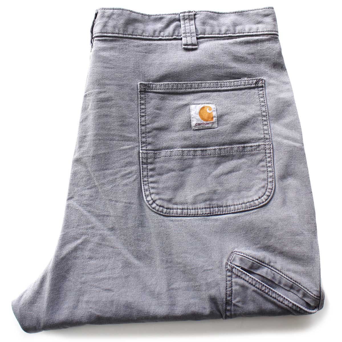 carharttカーハート ストレッチ ライトダック地 ワークパンツ グレー