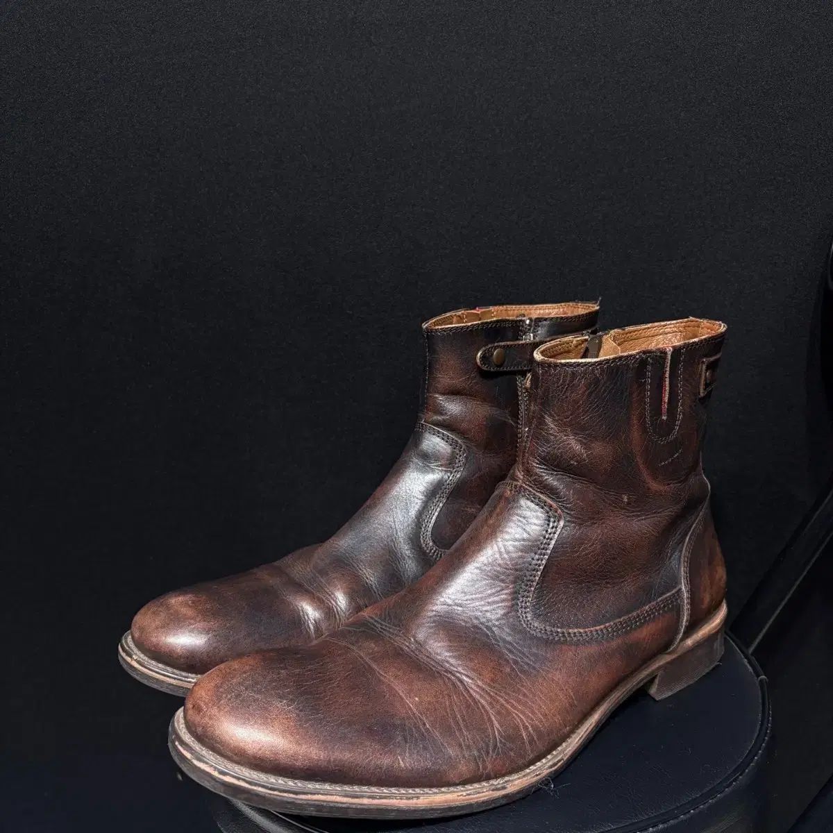 アルフレド バニー ジップアップ ブーツ