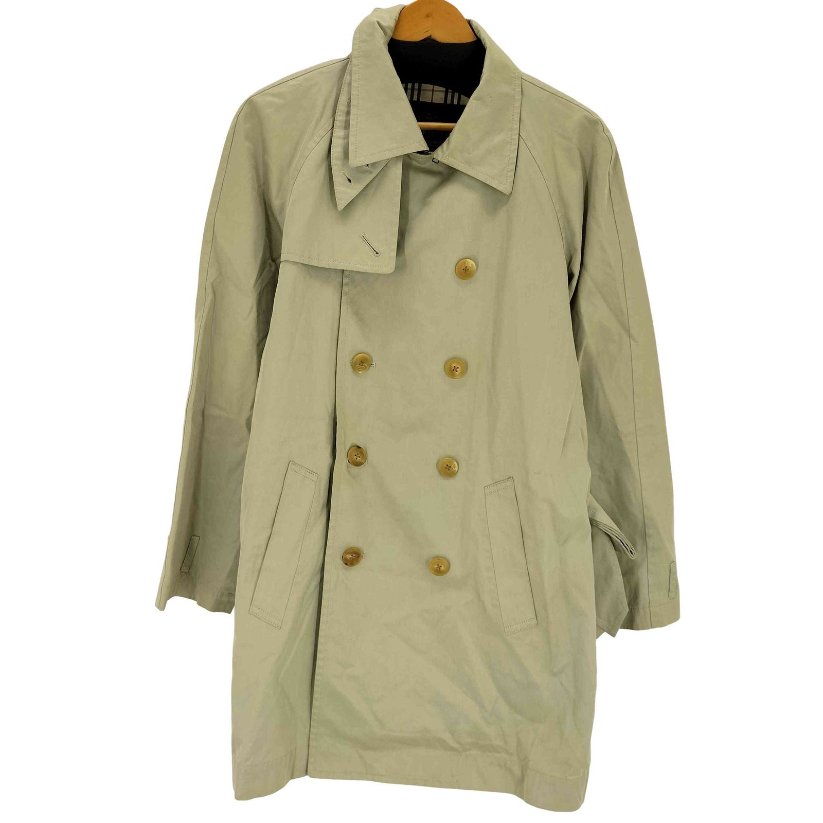 バーバリーブルーレーベル BURBERRY BLUE LABEL 裏地ノバチェック トレンチコート レディース import M