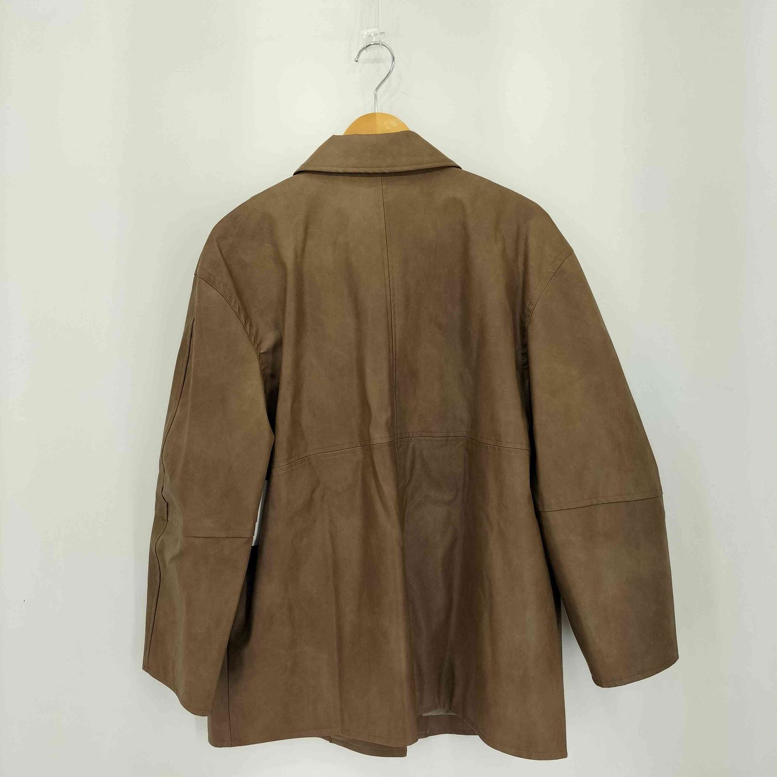 パブリックトウキョウ PUBLIC TOKYO ヴィンテージエコレザーカバーオール ジャケット レディース