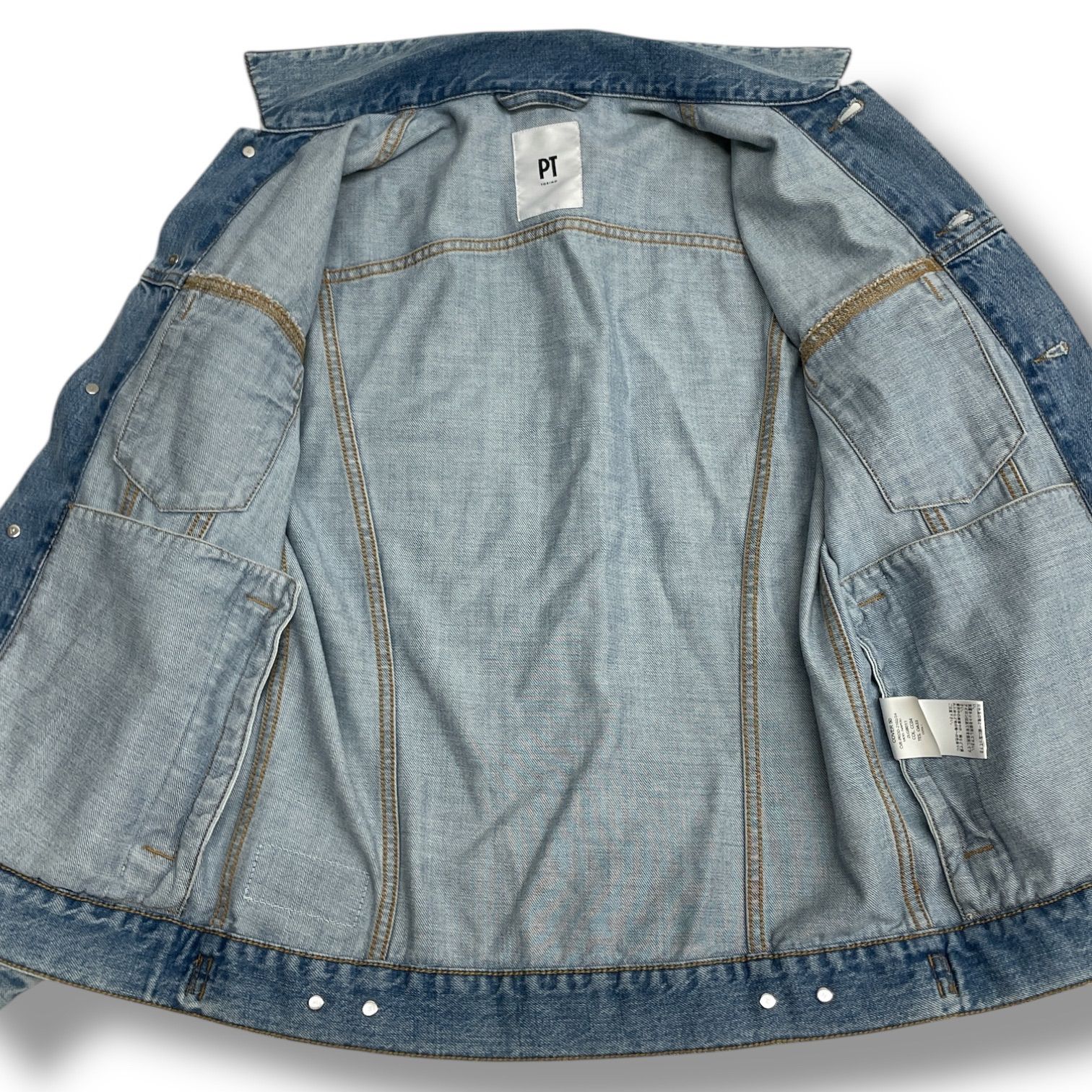 PT TORINO ピーティートリノ ヴィンテージ加工 デニムジャケット