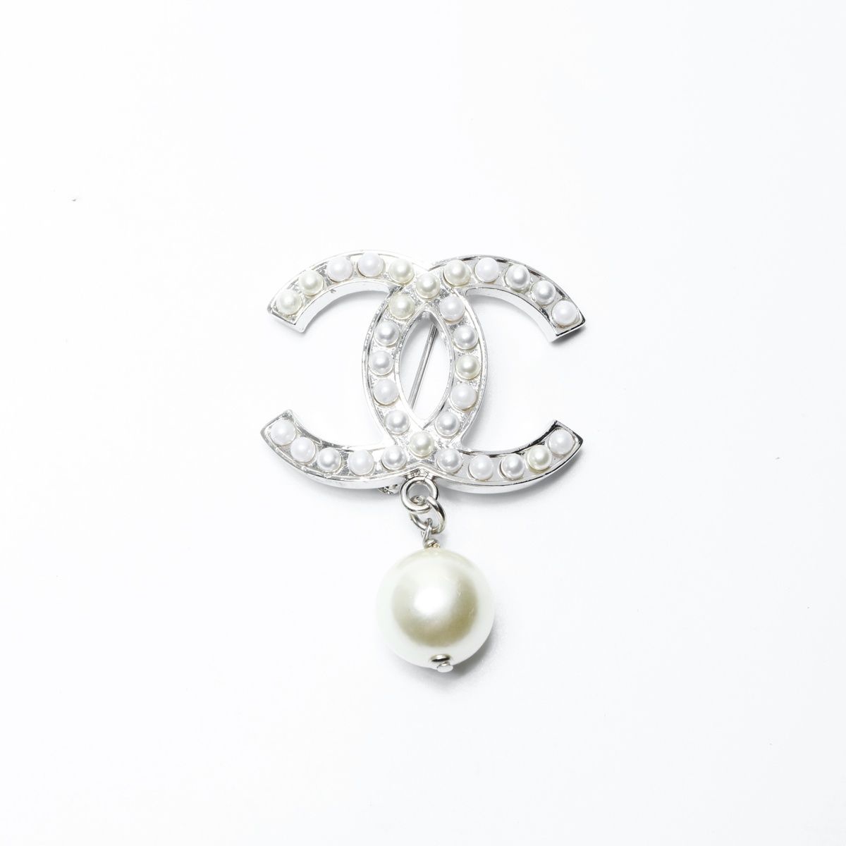 CHANEL シャネル ブローチ 05V ココマーク パール ドロップ