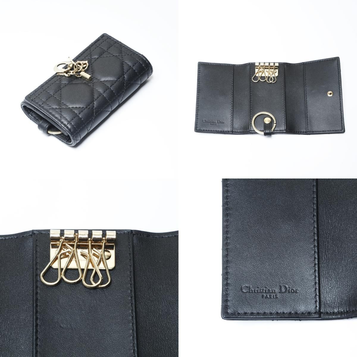 Christian Dior クリスチャンディオール キーケース レザー カナージュ その他 小物