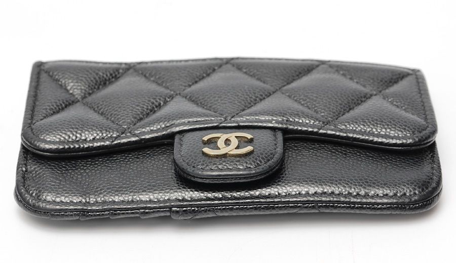  シャネル CHANEL マトラッセ コイン カードホルダー カードケース AP 2570 キャビアスキン ブラック ゴールド金具 商品番号 S-159518 フラグメントケース 小物