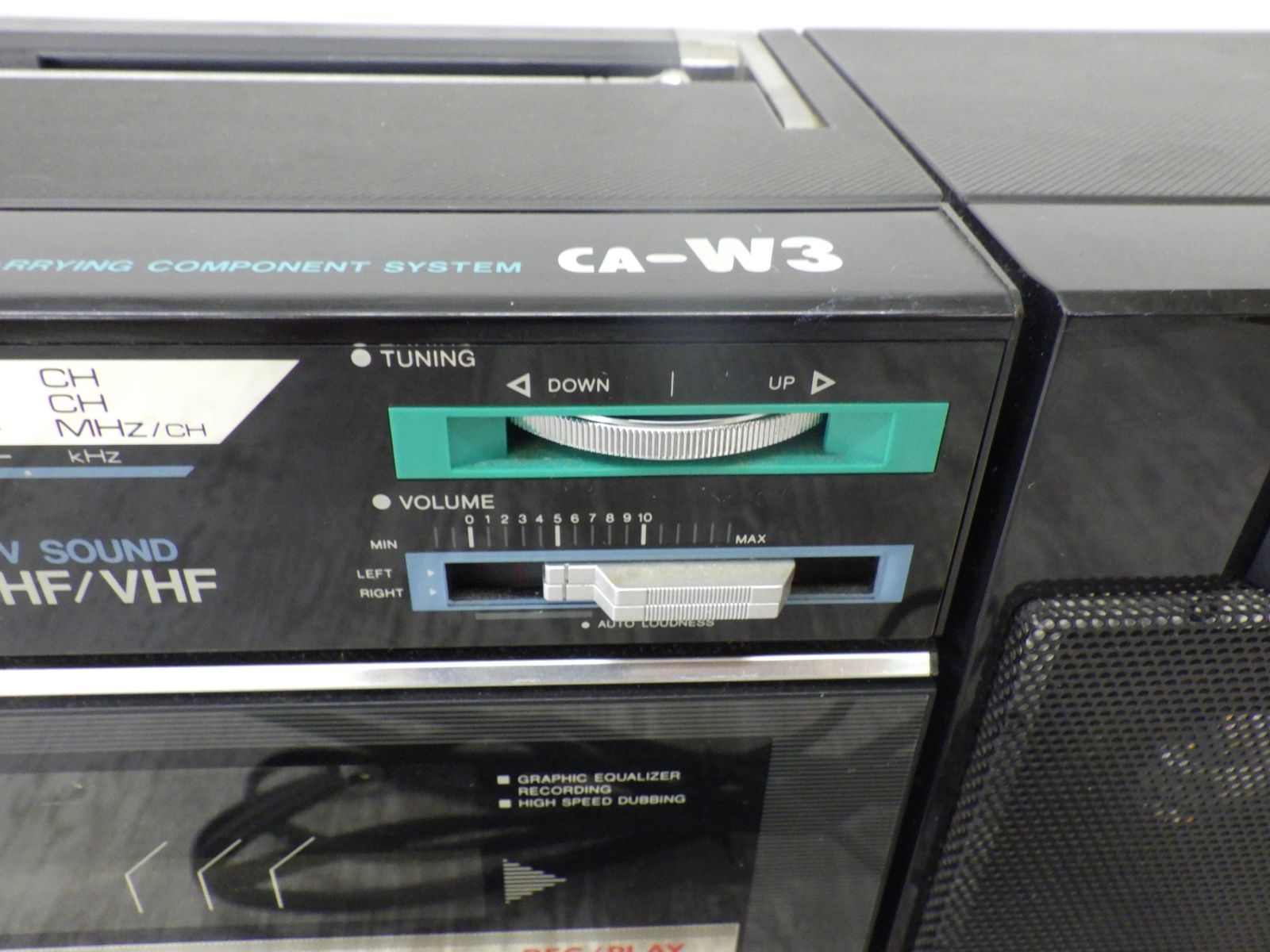 レトロ 昭和 AIWA アイワ ラジカセ CA-W3 ダブルカセット ジャンク品