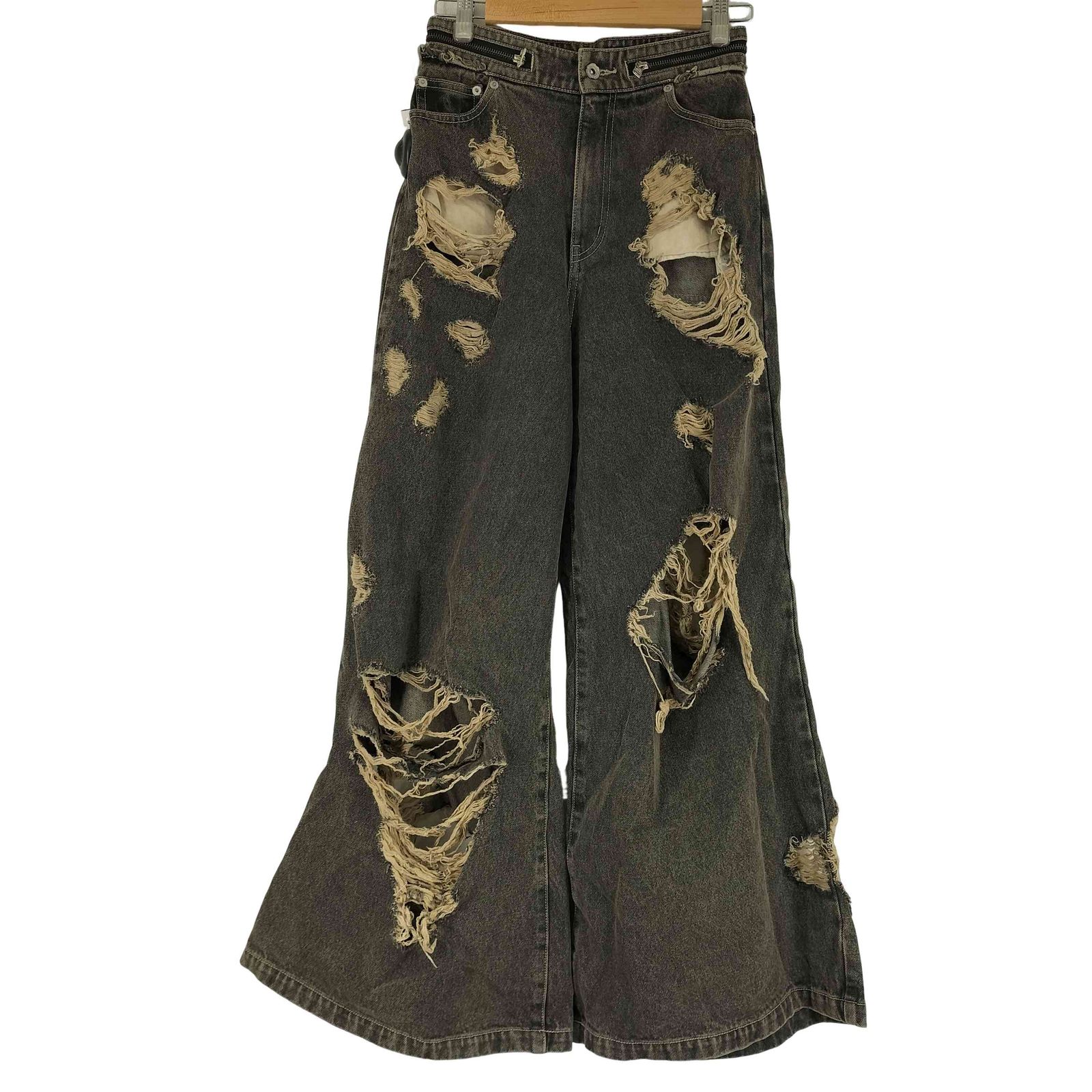 ユーズドフルギ 古着 JOSE MOON ZIP DAMAGE DENIM レディース 34