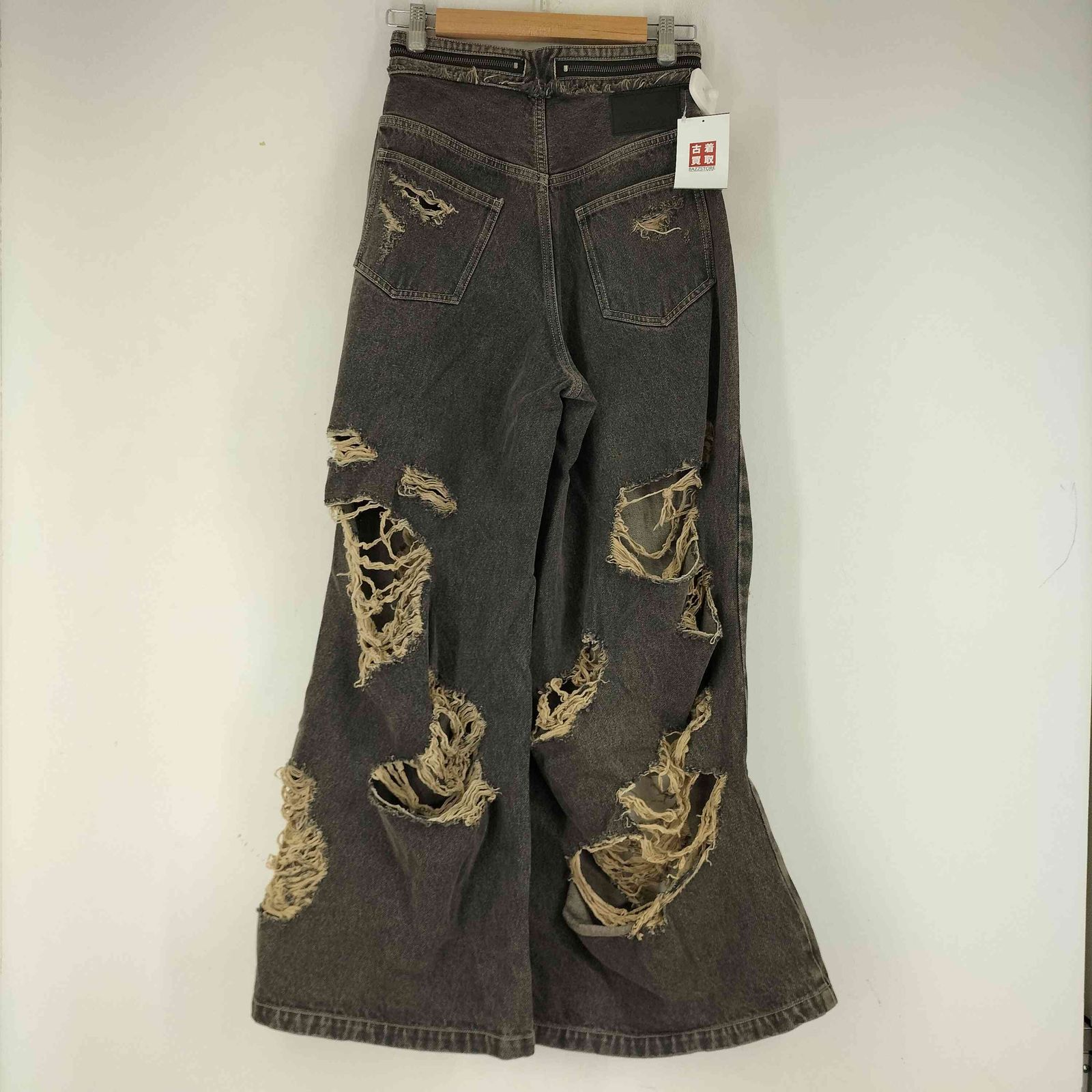 ユーズドフルギ 古着 JOSE MOON ZIP DAMAGE DENIM レディース 34