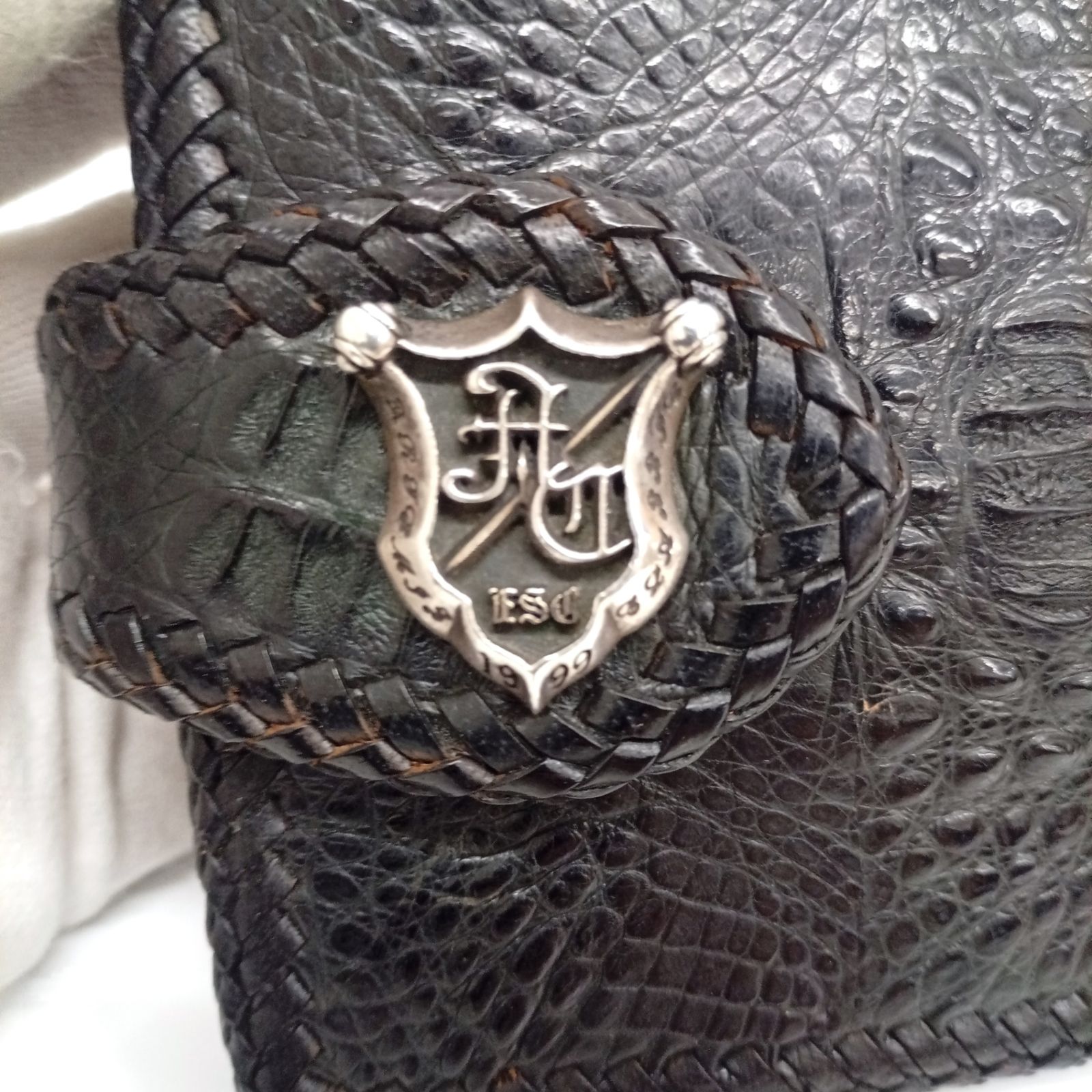 折り財布 ワニ革