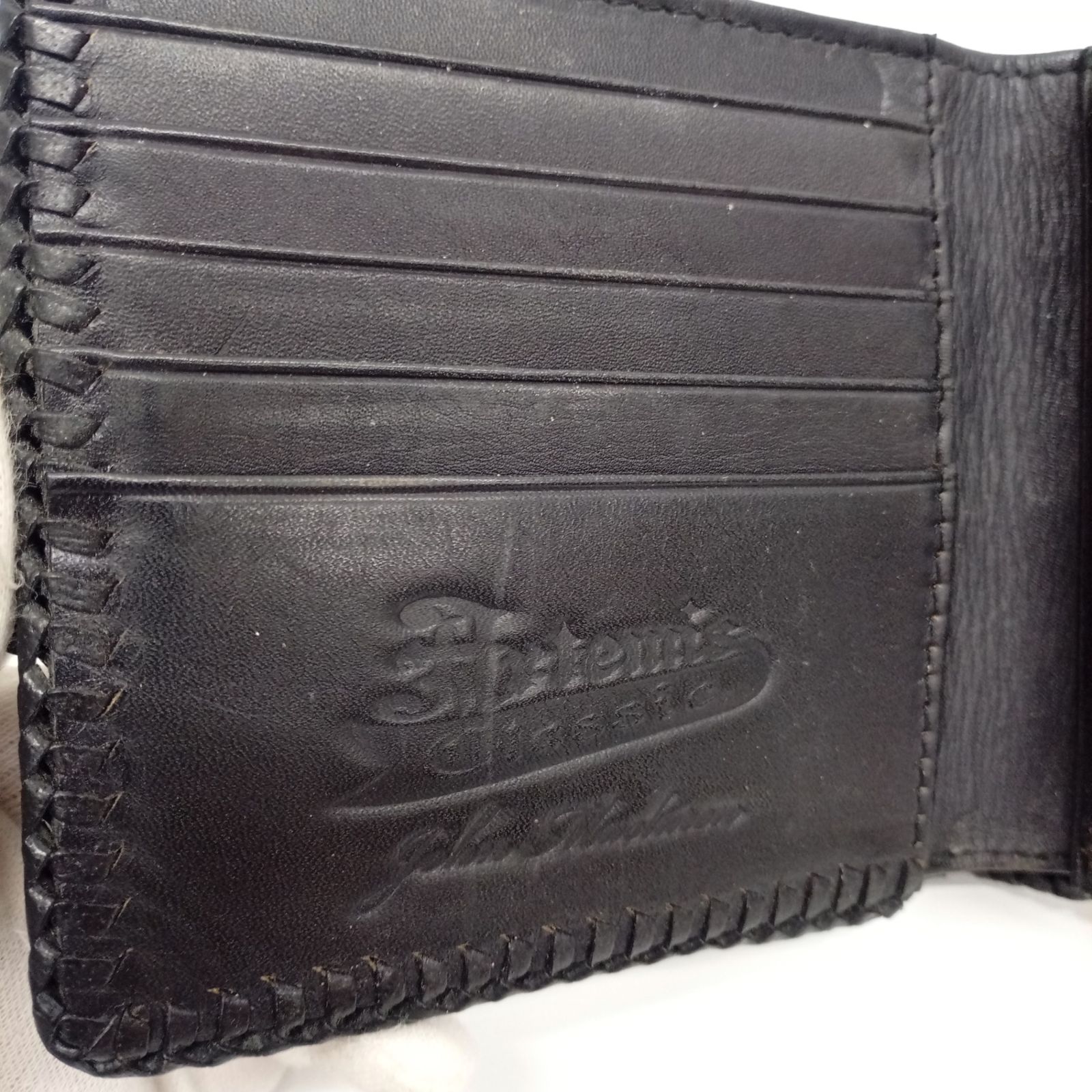 Artemis Classic アルテミス クラシック 折り財布 ワニ革 SV 925 本革 レザー JA 25453 重ね着 二つ折り財布 