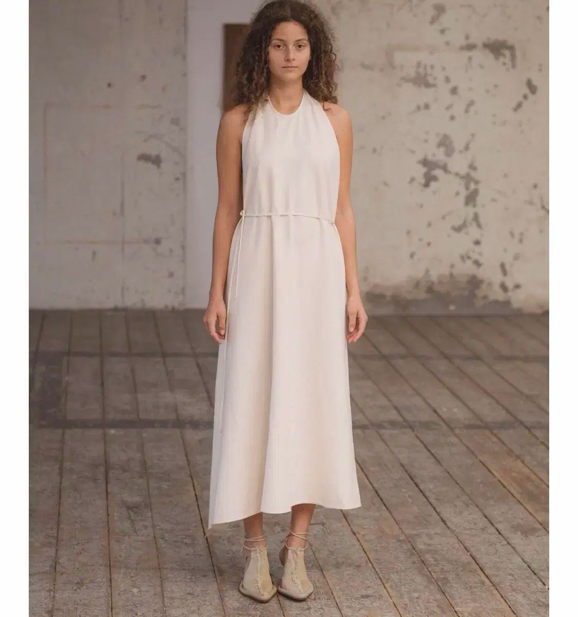 baserange APRON DRESS WILD SILK