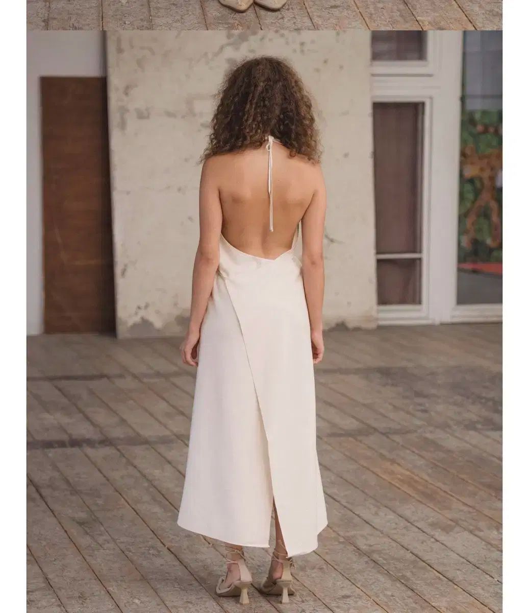 baserange APRON DRESS WILD SILK