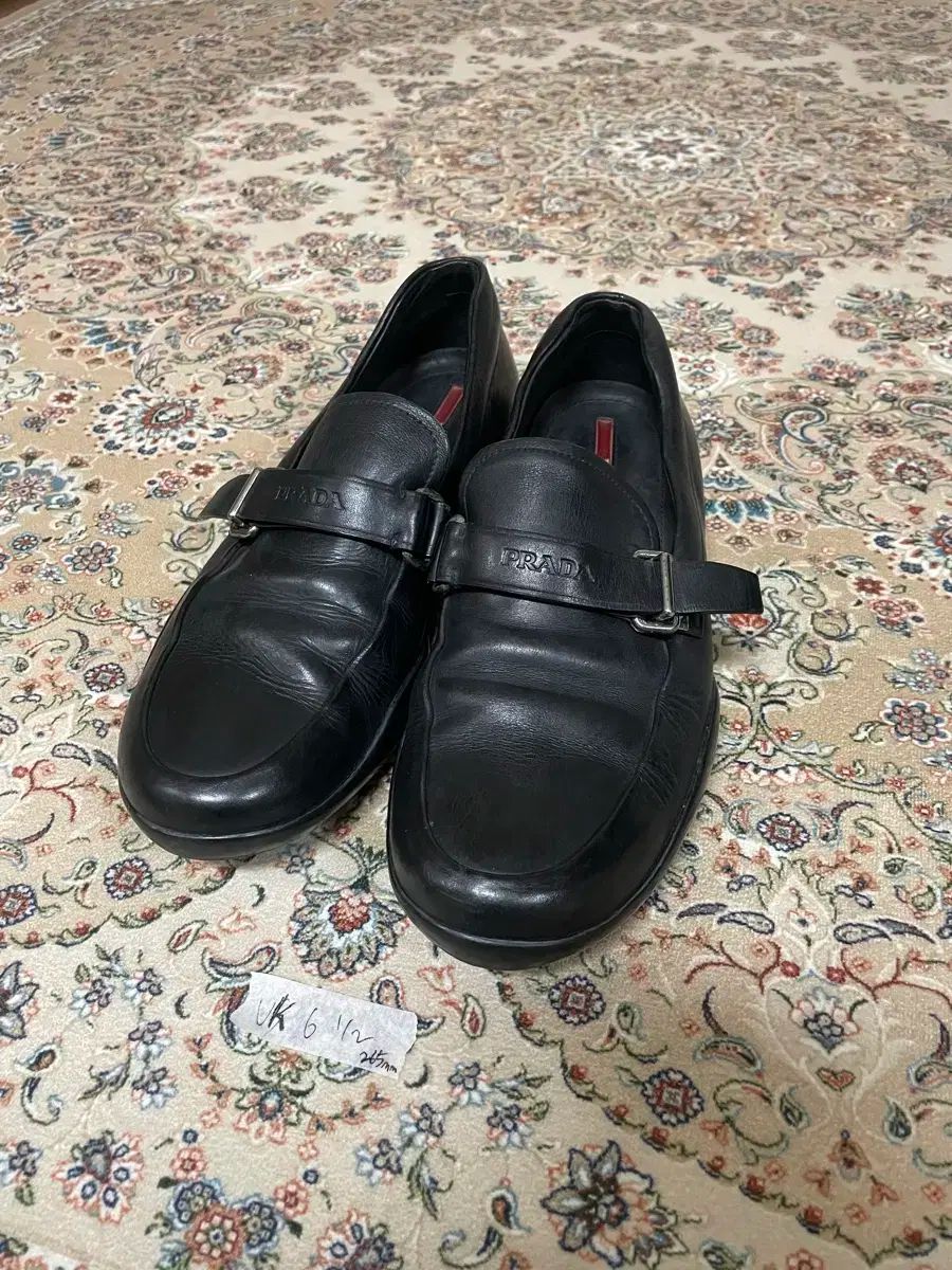 00s PRADA プラダ スポーツ バックル ローファー 6 5