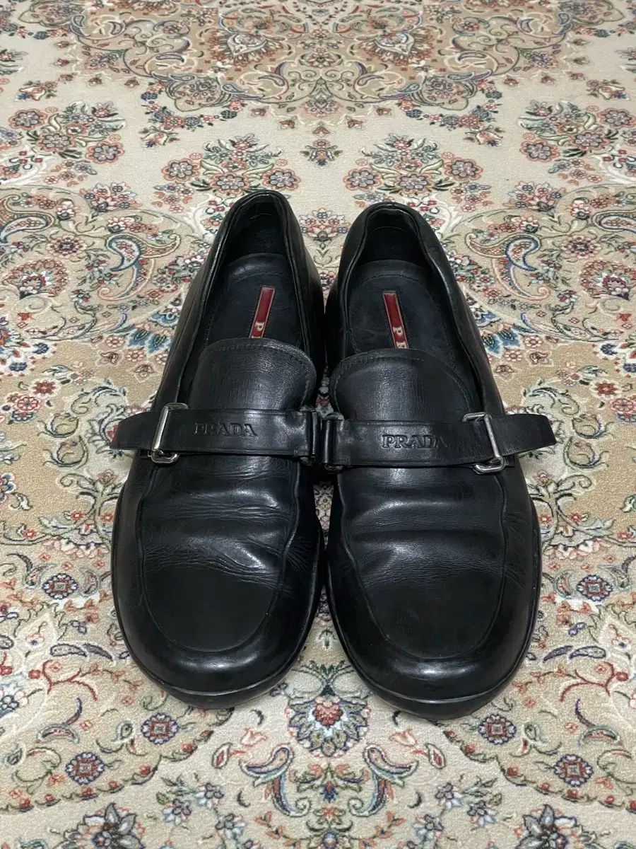 00s PRADA プラダ スポーツ バックル ローファー 6 5