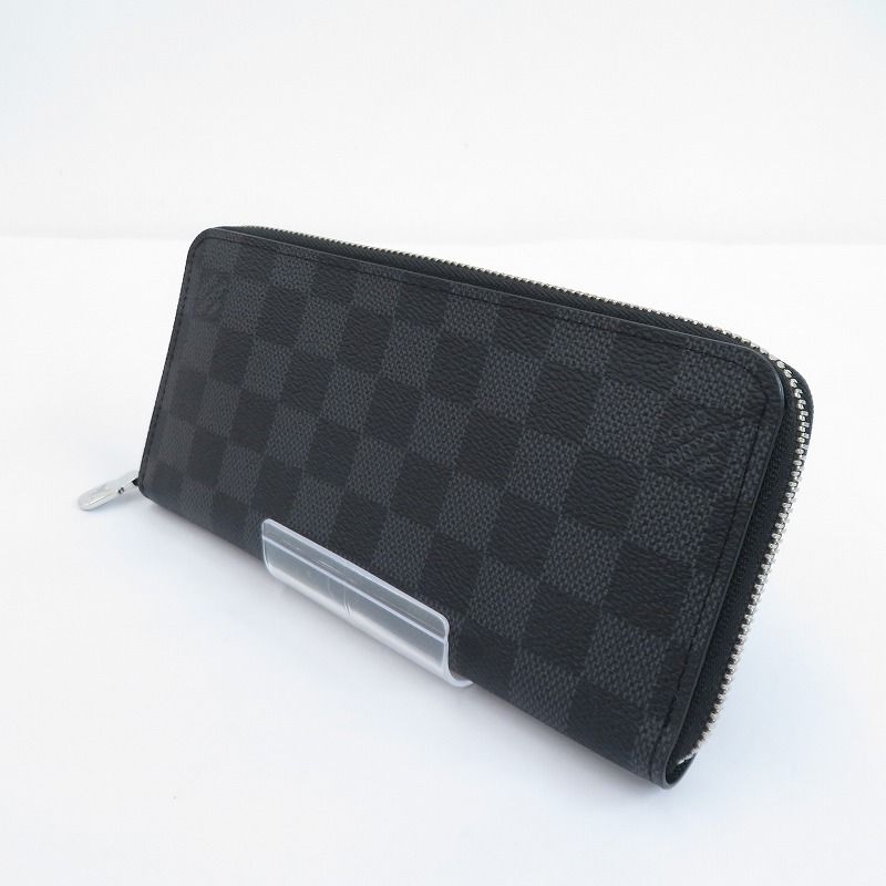 瀬戸大橋店 LOUIS VUITTON ルイ ヴィトン 長財布 ダミエ グラフィット ジッピーウォレット･ホリゾンタル N00056 ブラック 125