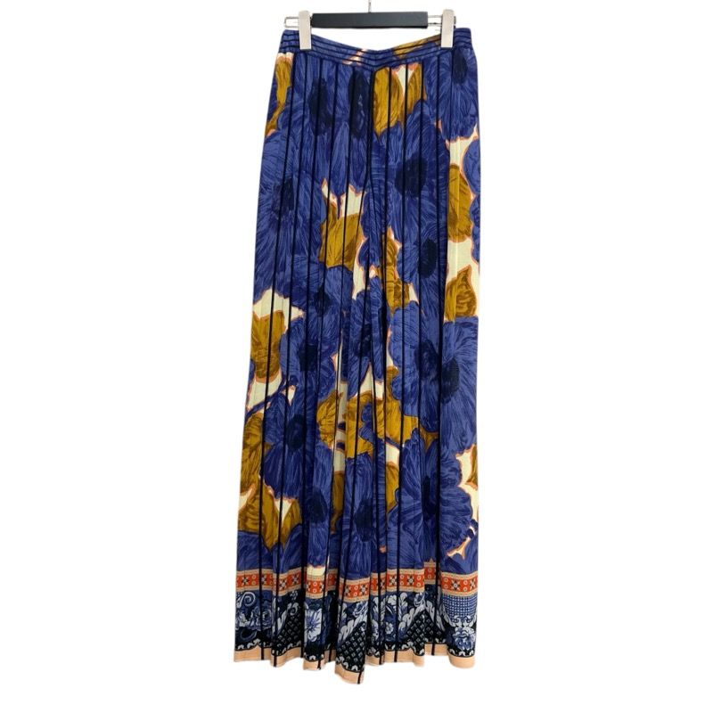 エトロ ETRO 総柄ニットワイドパンツ マルチ コットン レディース その他ボトムス