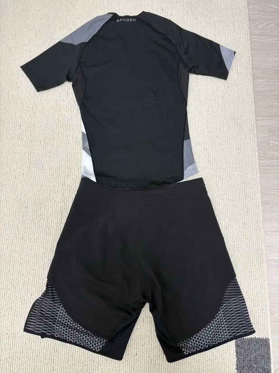 スパイダー ノーギ 柔術 Jiu-Jitsu MMA 格闘技 ラッシュガード ファイトショーツ セット XL