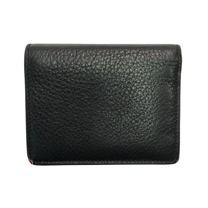 PRADA プラダ 財布 レディース 2つ折り レザー コンパクト 小銭入れあり ゴールド金具 ブラック レッド T 1