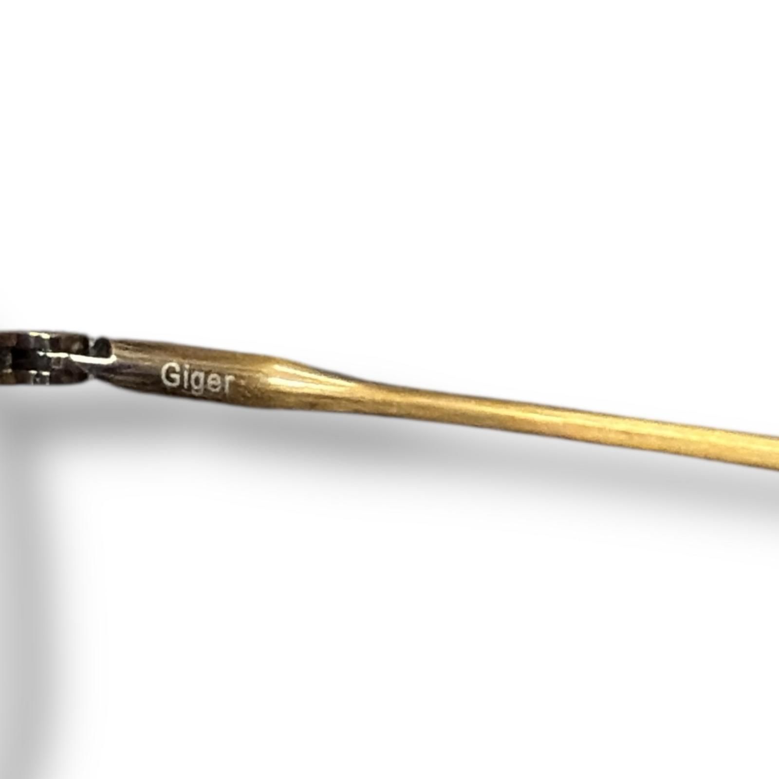 参考上代50600円 NATIVE SONS GIGER ギーガー メガネ 眼鏡 アイウェア  