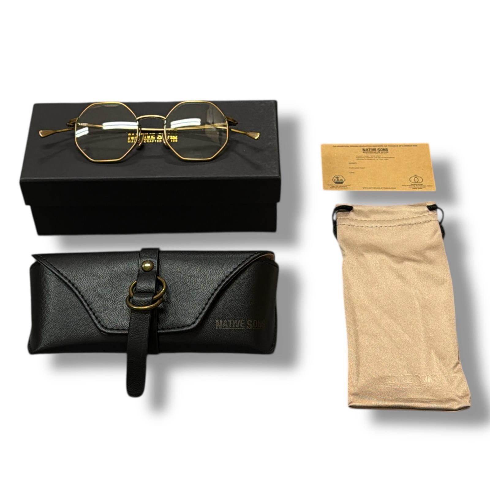 参考上代50600円 NATIVE SONS GIGER ギーガー メガネ 眼鏡 アイウェア  