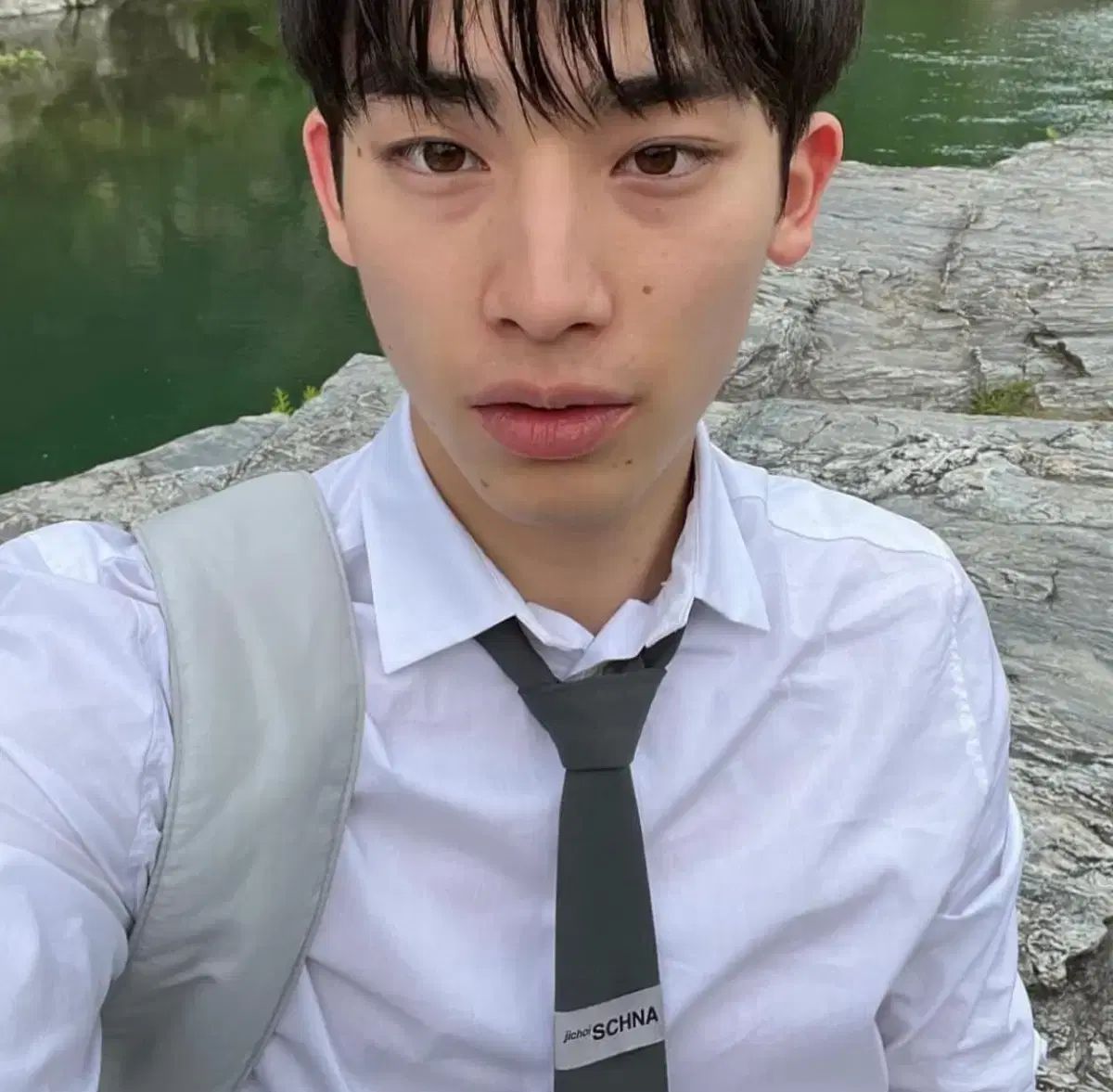 JICHOI SCHNA 001 ネクタイ GREY ジチョイ