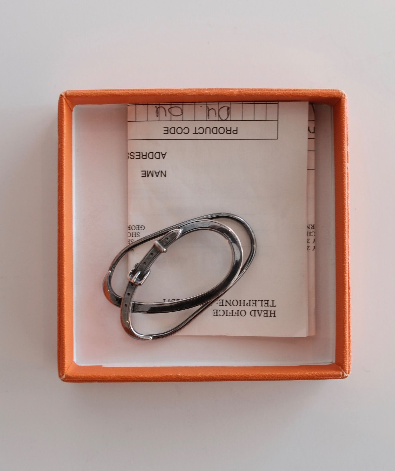 1991s Hermès silver money clip エルメス 90年代 シルバー