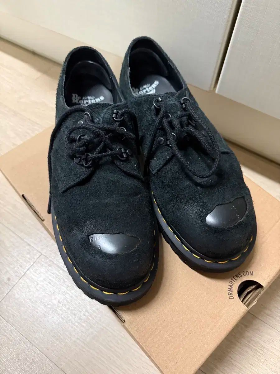 DR. MARTENS 1461 スティールトゥ ブラック uk8