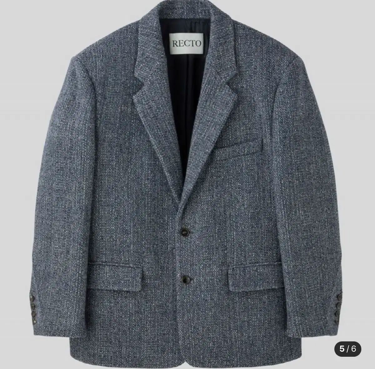 S レクト 24FW サステイナブル ウール ブレンド シングル ジャケット