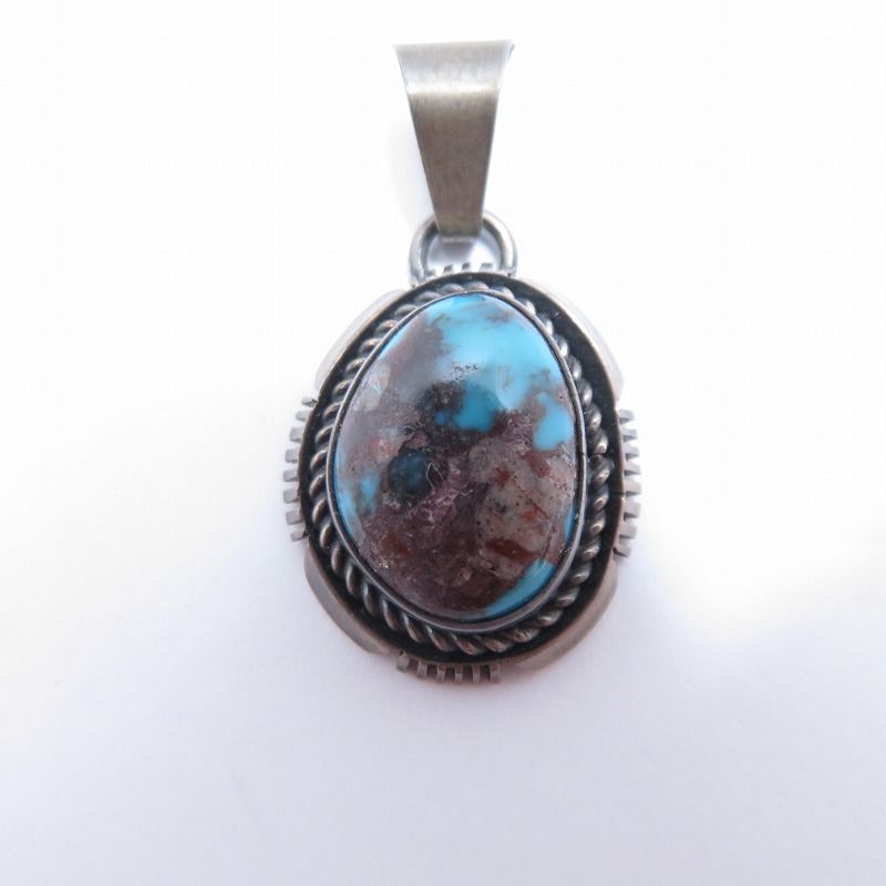 NAVAJO ナバホ族 ナバホゾク ペンダントトップ Fred Peters作 シルバー 134