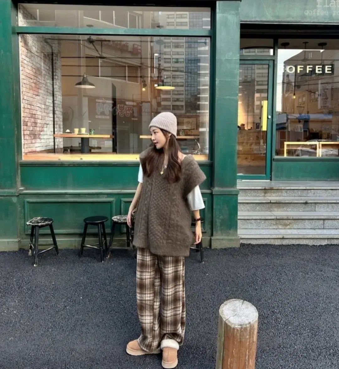 アディセテフ オムジ UMJI モヘア ロング丈 ベスト