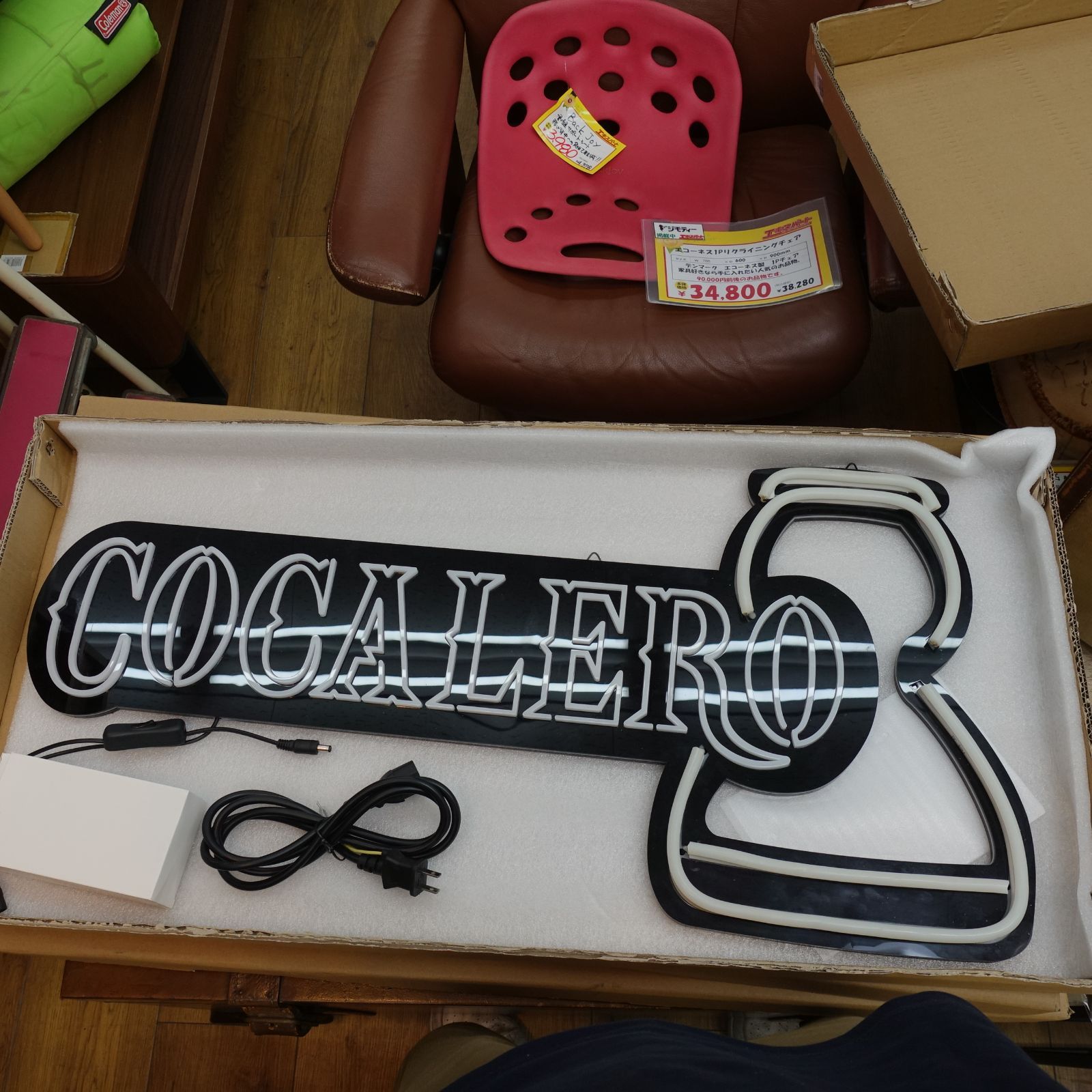 Cocalero ネオンサイン 未使用 COCALERO ネオンサイン LED 店舗ディスプレイにも