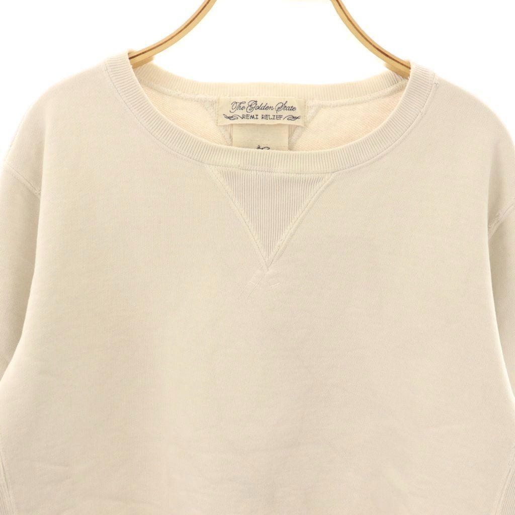  レミレリーフ REMI RELIEF スウェットプルオーバー M オフホワイト DO OS 体育器具 用品 スポーツ