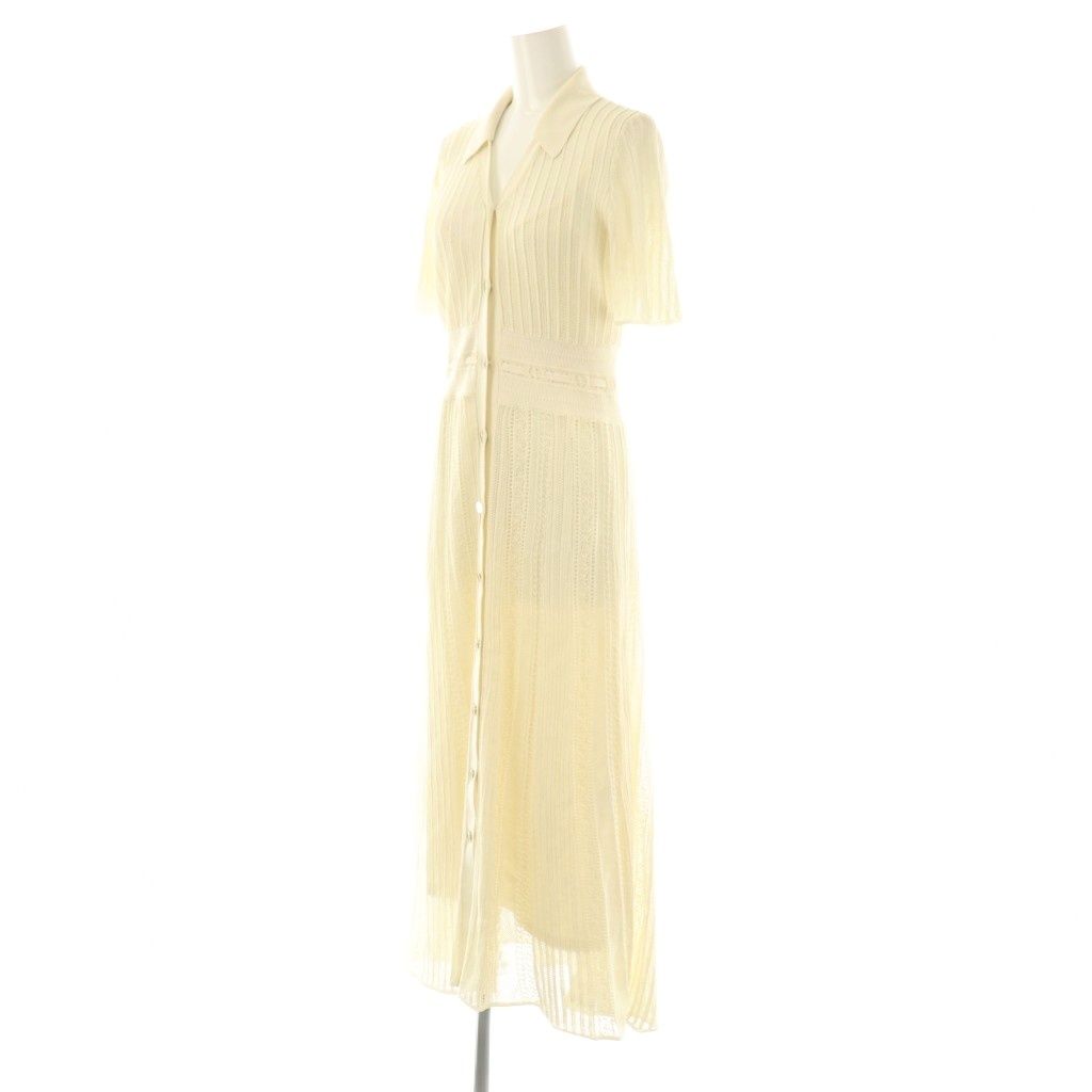  フレイアイディー FRAY I.D 25 SS アイレットレースニットワンピース ロング 1 アイボリー DF OS 長袖 七分袖 その他