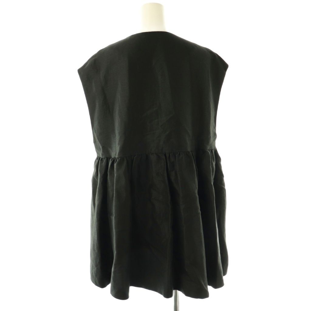 ビアズリー BEARDSLEY ガリャルダガランテ LIVETART ペプラムギャザージレ ベスト F ブラック HK OS