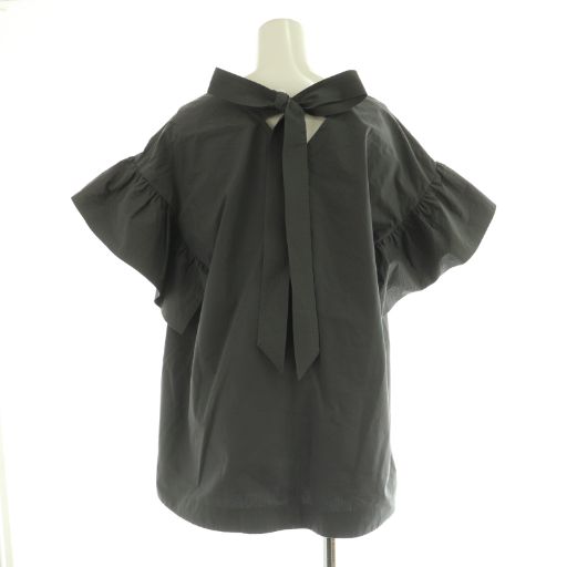 ティーマットマサキパリ T-mat Masaki-Paris フリルブラウス 半袖 プルオーバー フ 1 グレー MY OS