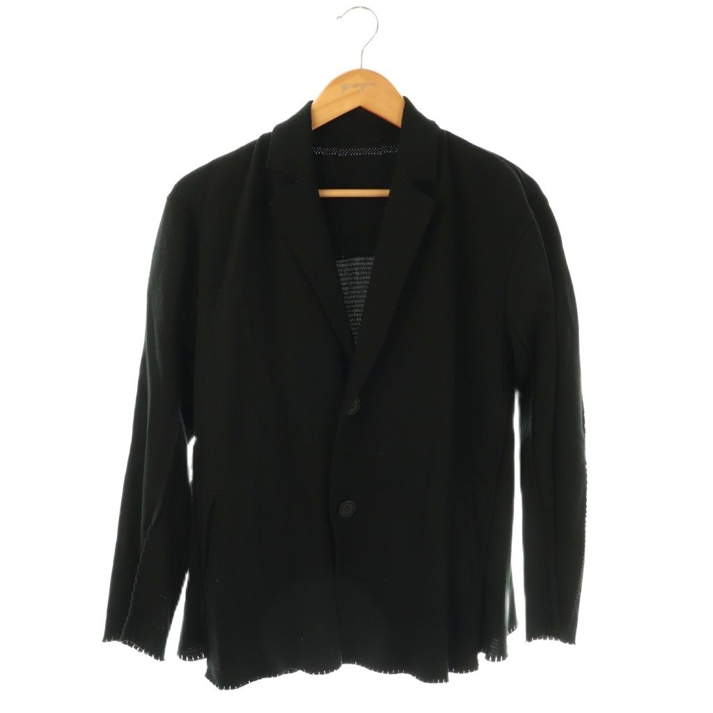 エイポックエイブルイッセイミヤケ A-POC ABLE ISSEY MIYAKE TYPE-A 2Bジャケット テーラード ニット 1 ブラック AT33KD402 HK OS SH