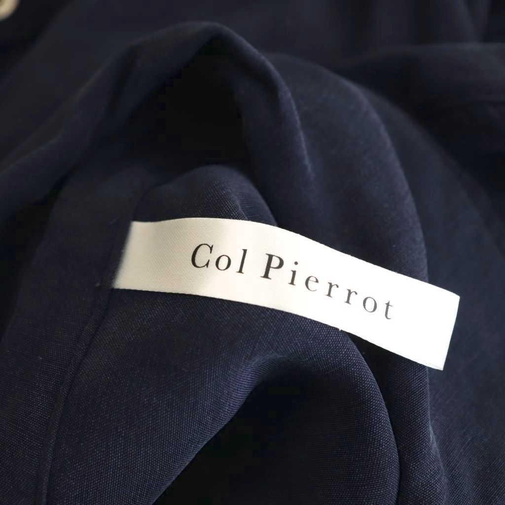  コルピエロ COL PIERROT 2 way Shirt シャツ ブラウス 長袖 ネイビー DF OS 長袖 シャツ ブラウス